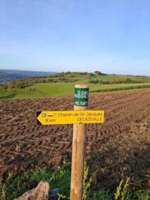 Rozcestník Francie Chemin de St Jaques